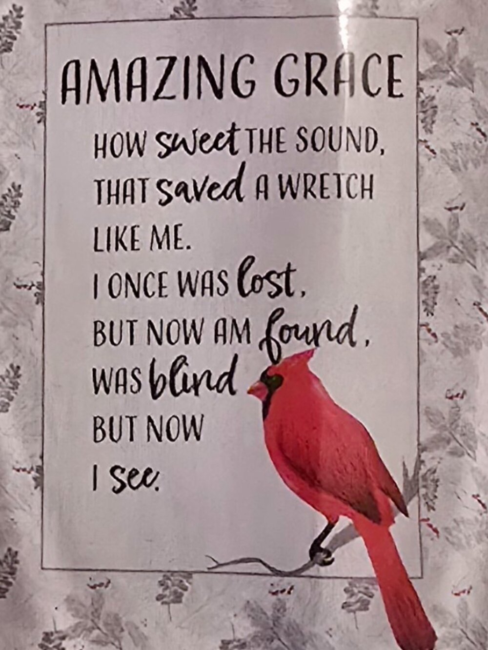 Real Comfort 50 X 60 Amazing Grace Red Cardinal Throw Blanket